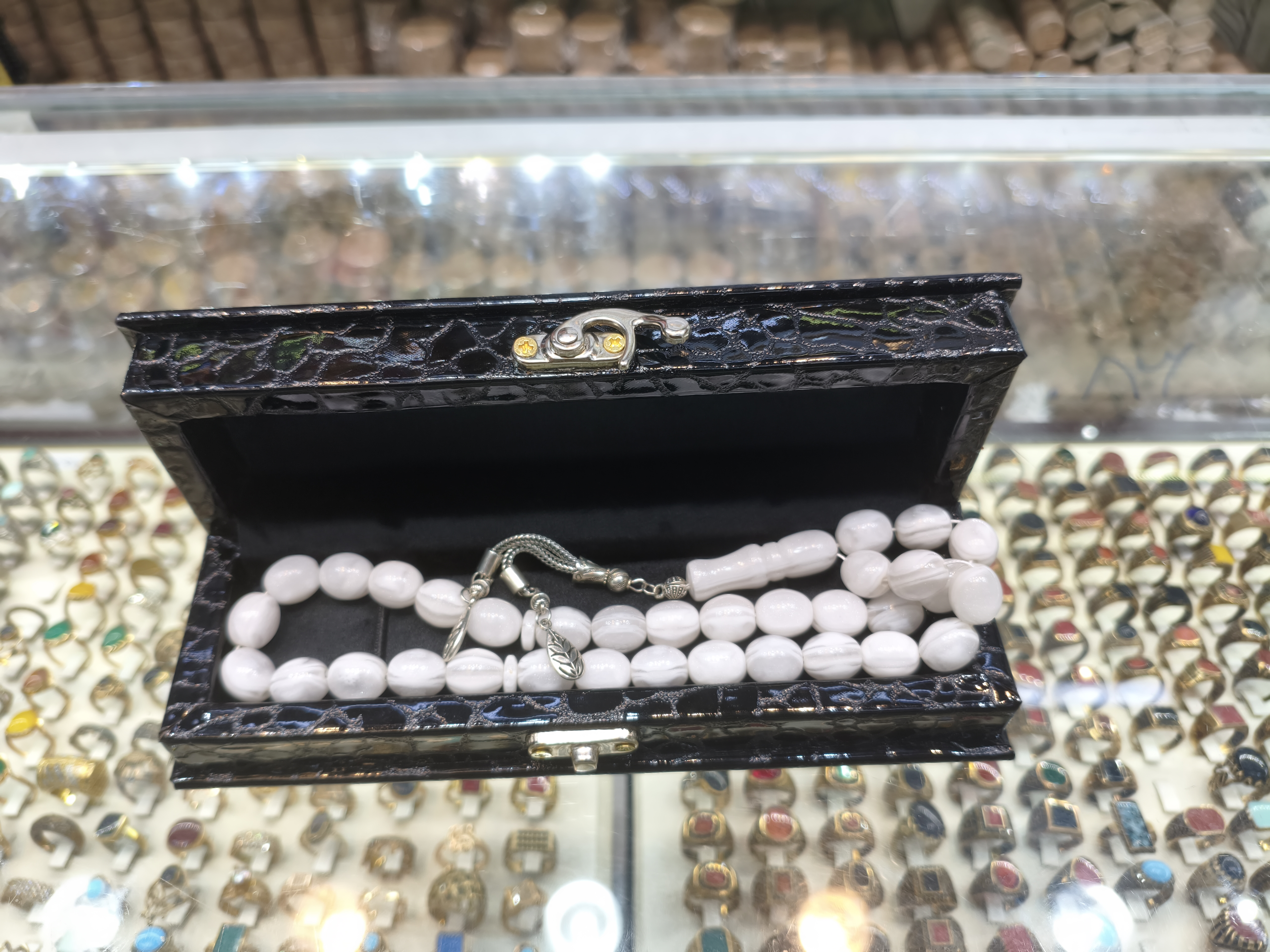 تسبیح سنگ سرامیک 33 دانه