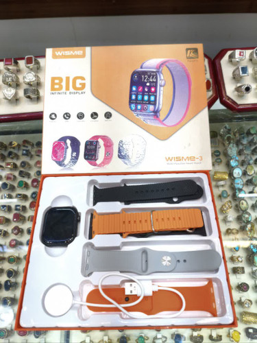 ساعت هوشمند WISME-3 مدل BIG Infinite Display با چند بند رنگی و طراحی اسپرت